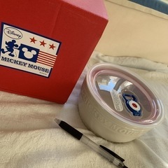 ディズニー　レンジパック　陶器　disney 白　オシャレ食器