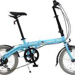 美品　CHACLE	16 インチ 6段　ノーパンク　重量12k　水色