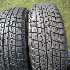 【美品】８部山 ブリザック　スタッドレスタイヤ　155/65R1...