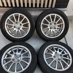 155/65R14 夏タイヤ付きホイール4本 タント、デイズ、ワゴンR等に！　ランクA