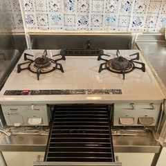 【受付終了】ガスコンロ　2口　【0円】の画像