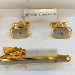 店頭販売済🎅🏻 カウントダウンSALE🎉カフス＆タイピンｾｯﾄ PIERRE　BALMAIN 🎄の画像