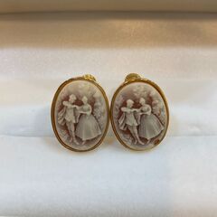 店頭販売済🎅🏻 カウントダウンSALE🎉カメオイヤリング❷ 🎄