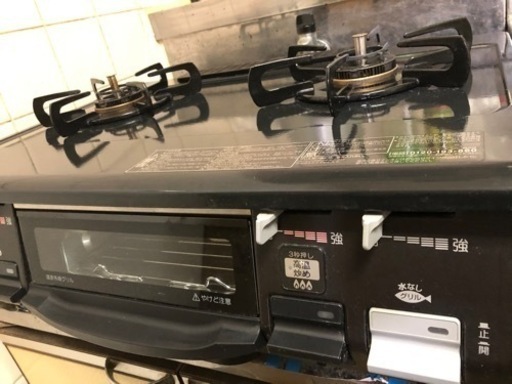 パロマ　2口ガスコンロ　都市ガス用