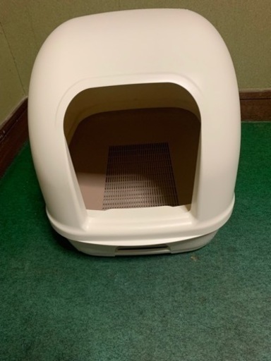 明日最終！猫用 システムトイレ フード付き