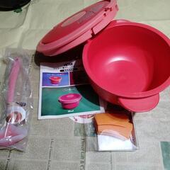 【値下げ】マイヤー  赤 電子レンジ圧力鍋 新品未使用