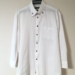 ■④ワイシャツ　Yシャツ　白　ボタンダウン■