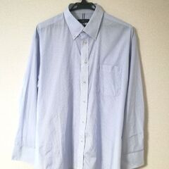 ■⑤ワイシャツ　Yシャツ　水色　ブルー　ストライプ ■