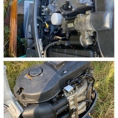 動画あり　ヤマハ　エンジンYAMAHA115馬力フォーストローク　船体YAMAHAフィッシュ24の画像