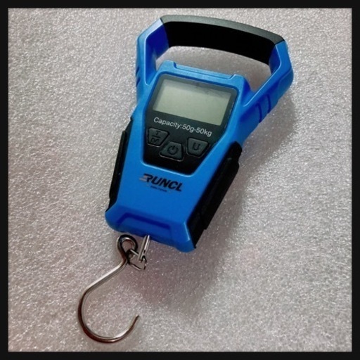 ご購入者様決定꒰未使用꒱防水デジタル測定器 青 はかり スケール  魚釣り フィッシング