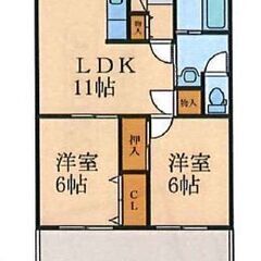 🏠ペット可！入居の初期費用が実質無料！お引っ越しの補助金が３万円もらえる！下曽根駅から・2LDKファミリー物件「敷金+礼金+家賃保証料+仲介手数料+鍵交換費用＝０円☆入居初回月が家賃無料！！　フリーレント付+リフォーム済の物件です」🏠 - 北九州市