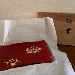 象彦　漆　菓子皿