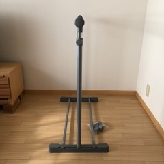 高さ伸縮パイプハンガー  サイドバー付き　キャスター付の画像