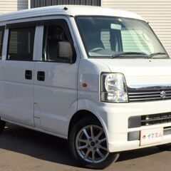 【コミコミ価格】スズキ　エブリィワゴン　福祉　リアスロープ　車いす移動車　後部電動ウィンチ固定　リヤシート無　補助シート＆車椅子乗員要手すり付き　　８ナンバー登録　パートタイム４ＷＤ　リアヒーター　社外ＳＤナビ地デジ ブルートゥース接続可　車検R5年11月♪3850の画像