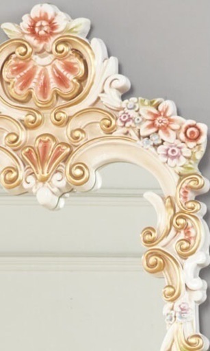 【新品】姫系オシャレなロココ調の姿見ミラー⭐︎70,563円相当