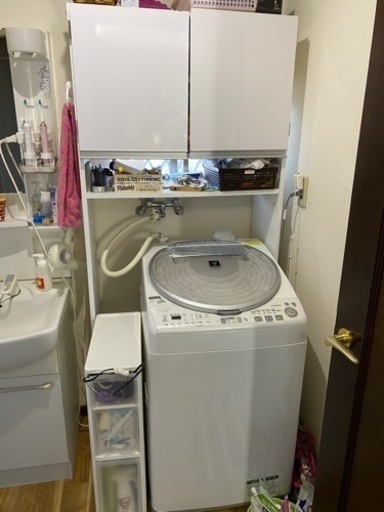 洗濯機の棚　素敵です。