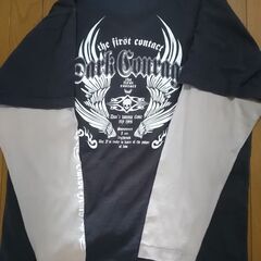 メンズ　ティーシャツ　ヴィンテージ　古着　綿100% OVER HEAD サイズLの画像