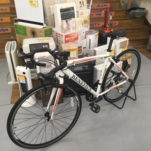 S143　BENEFIUE　ロードバイク　2X7段　リムブレーキ　ホワイト