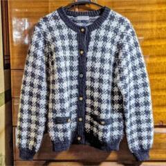 (内定)千鳥格子柄のカーディガン