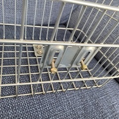 自転車 カゴ ステンレス 高さ23×横幅37×奥行30 取り付けの画像