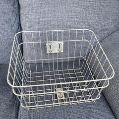自転車 カゴ ステンレス 高さ23×横幅37×奥行30 取り付けの画像