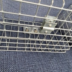 自転車 カゴ ステンレス 高さ23×横幅37×奥行30 取り付けの画像