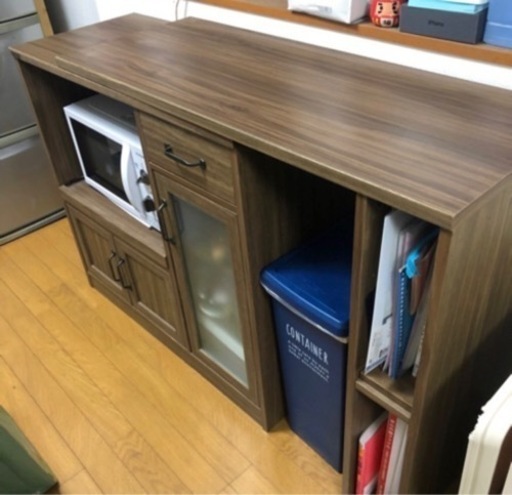 家電棚　家電収納　カップボード　キッチン収納　キッチンカウンター
