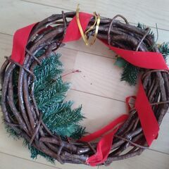クリスマス　リース　約40cm　未使用の画像