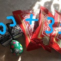 お菓子♪チョコエッグ6個(ディズニー)&昆布味のせんべい3袋