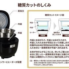 【新品】糖質カット 炊飯器 [送料無料]の画像