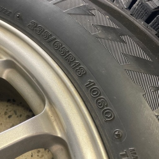 ?235/65R18 4分山スタッドレス、アルミセット