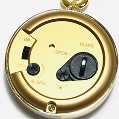mila schon ミラショーン 電子音目覚まし時計 MIB-3167-2 ゴールド×白 懐中時計 クォーツの画像