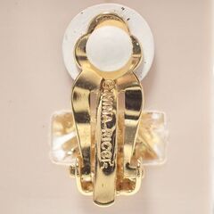 AA578 NINA RICCI ニナリッチ 真珠 パール イヤリング ゴールドの画像