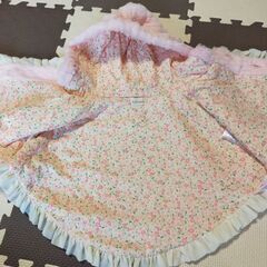 未使用 kid's zoo ポンチョ 女の子 Sサイズの画像