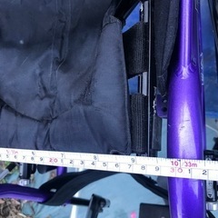 オーエックス　スポーツタイプ軽量　ＯＸ折り畳み自走式　車椅子 オーエックス　OX 女性　子供　小柄な方男性用？　車椅子車いす 車イス 中古　他にスロープアンダーネット介助松葉杖出品中の画像