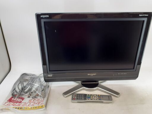 SHARP 液晶カラーテレビ 20型 LC-20D30 2008年製 B-CAS、リモコン、取説付き / AJ-0149-TV