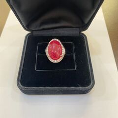 店頭販売済🎅🏻 カウントダウンSALE🎉 カラーストーンリング（赤）🎄