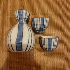 とっくり&おちょこ×2個セット 徳利 猪口 酒器の画像