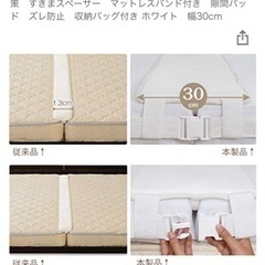 すきまスペーサー　マットレスバンド付き