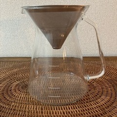 【セット】ステンレスコーヒードリッパー＆ガラスサーバー(お譲り先...