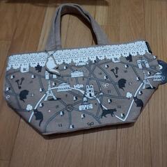 ROOTOTE ねこ柄フェルトトートバッグ