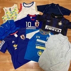 【あげます】男子110〜130夏物　主にサッカー着