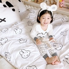 ミッフィー布団カバー シングル4点セット掛け布団カバー 枕カバー シーツの画像