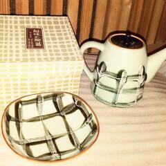 決まりました　醤油差し　小皿5枚　徳利　砂糖壺のセット