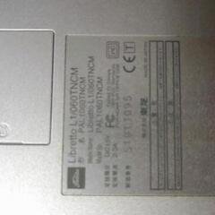 ※直取引可※TOSHIBA Libretto L1 060TNCM 電源ok win起動okの画像