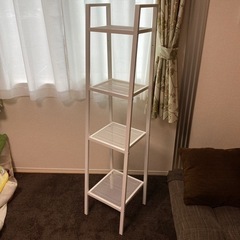 IKEA棚シェルフ　レールベリ　白