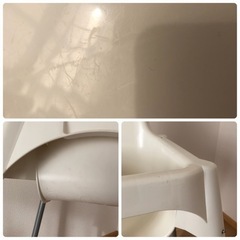 商談中☆IKEA ハイチェア ベビーチェア 白色 ANTILOP テーブル付の画像