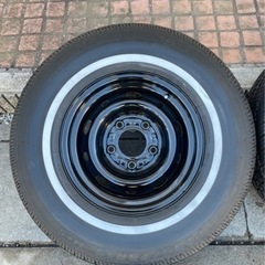 ダッジラムバン　ホワイトリボンタイヤホイールセットの画像