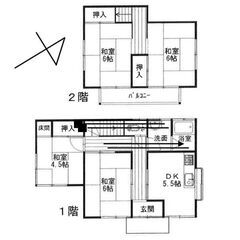 ペットOK✨4DKの71.20㎡✨家賃5万円の駐車場付き戸建 - 賃貸（マンション/一戸建て）