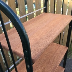 ★リペア済良好★アンティーク調 ブックシェルフ オープンラック 飾り棚 木製 の画像